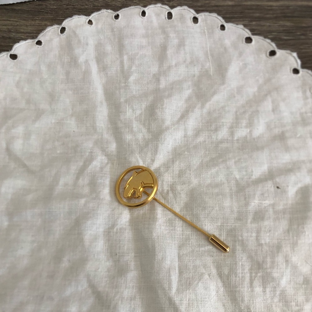 Vtg Mercury Cougar Gold Tone Stick Pin